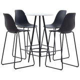 Bar Set Black and White MDF with PVC coating Medium Ergonomic 279761