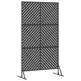 Privacy Screen Black 100 x 50 x 180 cm Steel 868542