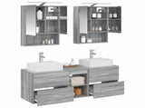 Bathroom Furniture Set 5 pcs Grey Sonoma 3406804