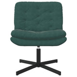 Swivel Relaxing Chair Dark Green 63 x 75 x 76 cm Velvet 42007362
