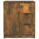 Sideboards 2 pcs Smoked Oak 60x30x70 cm Engineered Wood 3115793