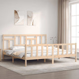 Bed Frame without Mattress 200x200 cm Solid Wood Pine 3193161