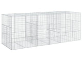 Gabion Basket with Cover 300x100x150 cm Galvanised Iron 3295215