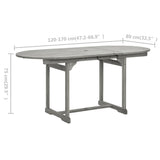 Garden Dining Table x80x75 cm Solid Acacia Wood 316574