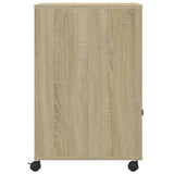 Printer Stand with Wheels Sonoma Oak 60x48x74 cm 840634