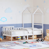 Day Bed with Roof without Mattress White 80x200 cm Solid Wood 3282265