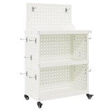 Tool Trolley White 65 x 35 x 111 cm Cold-rolled Steel 874554