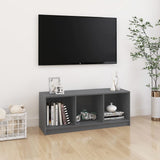 TV Cabinet Grey 104x33x41 cm Solid Pinewood 809962