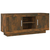 TV Cabinet Smoked Oak 102x35x45 cm Engineered Wood 817225