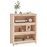 ZNTS Book Cabinet 80x35x97 cm Solid Wood Pine 821679