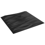 ZNTS Wall Panels 48 pcs Black 50x50 cm XPS 12 m² Stone 356942