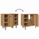 Bathroom Cabinet Artisan Oak 60x32x53.5 cm Engineered Wood 856145