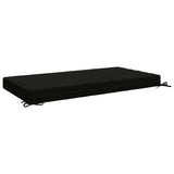 Seat Cushion SOEST 100% Polyester Black 120 x 80 x 10 cm 946804