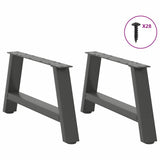 ZNTS Coffee Table Legs A-Shaped 2 pcs Anthracite 70x cm Steel 4012826