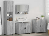 Bathroom Furniture Set 4 pcs Grey Sonoma 61 x 35 x 64 cm 3393009