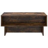 Coffee Table Smoked Oak 80 x 46 x 35 cm Engineered Wood 8000224