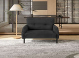 GOMYWAY corduroy fabric, comfortable monochrome single person wide seat chair, suitable for living W2678P422249