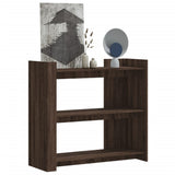 Console Table Brown Oak 100x35x90 cm Engineered Wood 848478