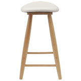 Dining Chairs 2 pcs Natural 46 x 37 x 63 cm Solid Rubber Wood 42020458