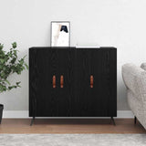 Sideboard Black Oak 89.5 x 34 x 80 cm Engineered Wood 879578