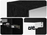 Bathroom Mirror Cabinet Black Oak 60 x 14.5 x 70 cm 889184