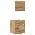 ZNTS 2 Piece Bathroom Furniture Set Artisan Oak Engineered Wood 862037