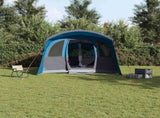 Family Tent with Roof Blue and Grey 576 x 325 x 213 cm 4100683