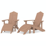 Garden Chair Brown HDPE Large 3095698
