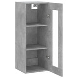 Wall Mounted Cabinet Concrete Grey 34.5x34x90 cm 828928
