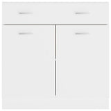 Drawer Bottom Cabinet Lyon White 80x46x81.5 cm Engineered Wood 801236
