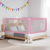 Toddler Safety Bed Rail Pink 190x25 cm Fabric 10205
