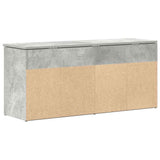 Shoe Bench Concrete Grey 102x30.5x45 cm Engineered Wood 859139