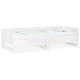 Pull-out Day Bed without Mattress White 2x cm 820258
