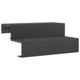 2-Step Garden Stairs 80.5 x 56.5 x 34 cm Steel Black 8016946