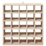 Wine Rack 2 pcs Natural 56 x 25 x 56 cm Solid Pine Wood 893312