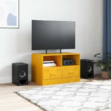 TV Cabinet Mustard Yellow 67x39x44 cm Steel 841745