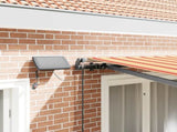 Retractable Awning Yellow and Orange 300 x 250 cm Fabric 3329966