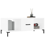 Coffee Table White 102x50x40 cm Engineered Wood 829300
