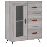 Highboard Grey Sonoma 69.5x34x180 cm Engineered Wood 3195937