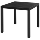 5 Piece Garden Dining Set PVC Rattan Black 3060119