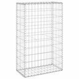 Gabion Wall with Covers Galvanised Steel 60x30x100 cm 147811