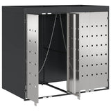 Wheelie Bin Storage for 2 Bins Anthracite 136 x 77.5 x 121.5 cm 3394783