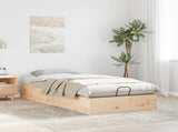 Ottoman Bed Frame with Storage Natural 80 x 200 cm 3418765