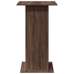 ZNTS Bar Table with Storage Brown Oak 60x60x102 cm Engineered Wood 854334