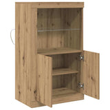 LED Sideboard Artisan Oak 60.5 x 37 x 100 cm Engineered Wood 863016