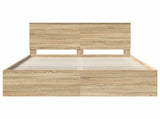 Bed Frame Sonoma Oak 150 x 200 cm Solid Pine Wood 3410994