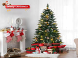 5 FT Artificial Snow Tipped Christmas Tree with DIY 100 Warm Lights Battery Operated, 21 Pine Cones, 34791300