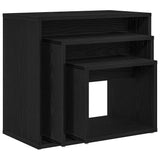 Nesting Table 3 pcs Black Oak Engineered Wood 862675
