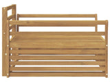 Outdoor Sofa Solid Acacia Wood White 3439136