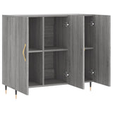 Sideboard Grey Sonoma 90x34x80 cm Engineered Wood 828090